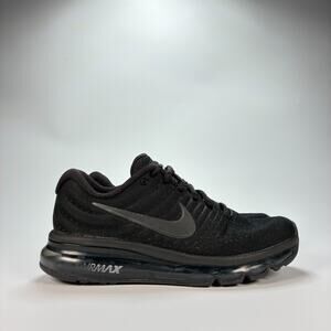 Nike Air Max 2017 Black Running Training Shoes Lace Up 849560-004 Women's Sz 6.5